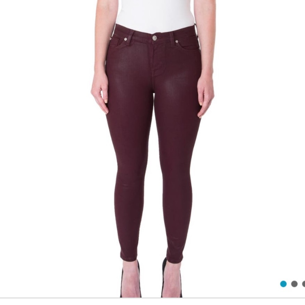 NEW Hudson Natalie Coated Skinny Jeans